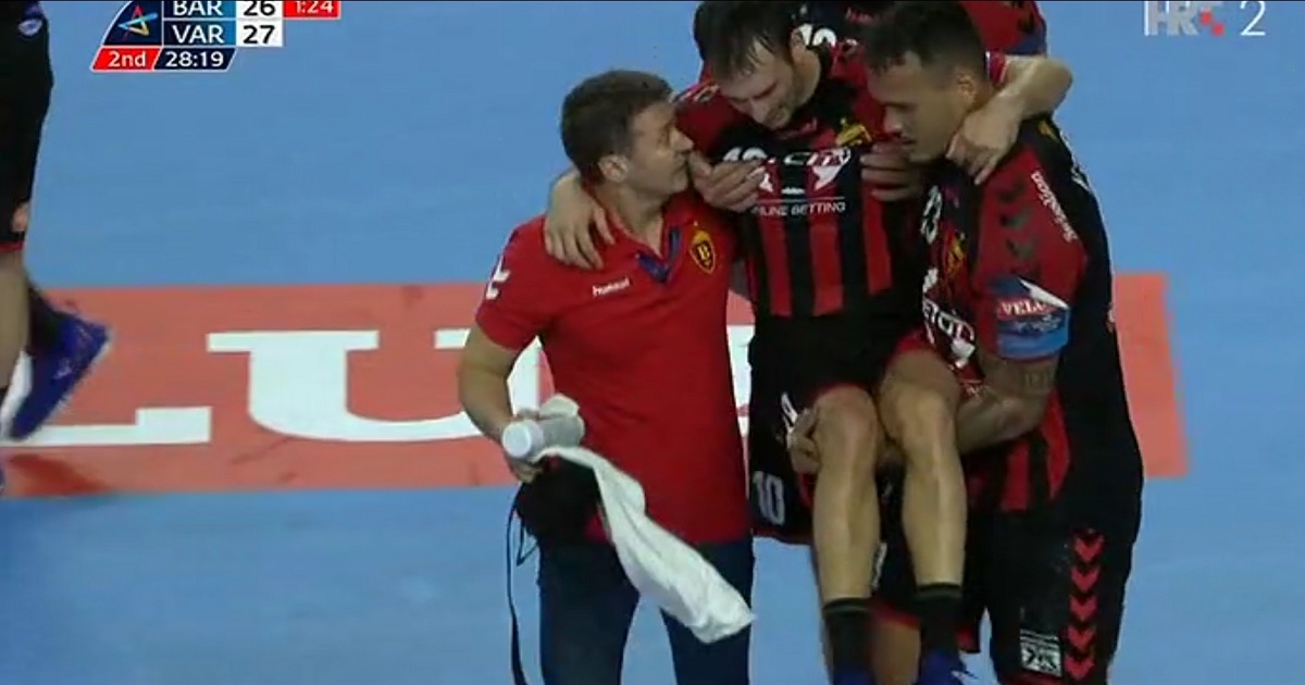 Vardarova junaka Karačića zbog bolova iznijeli s terena